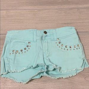 Angel Jeans teal short